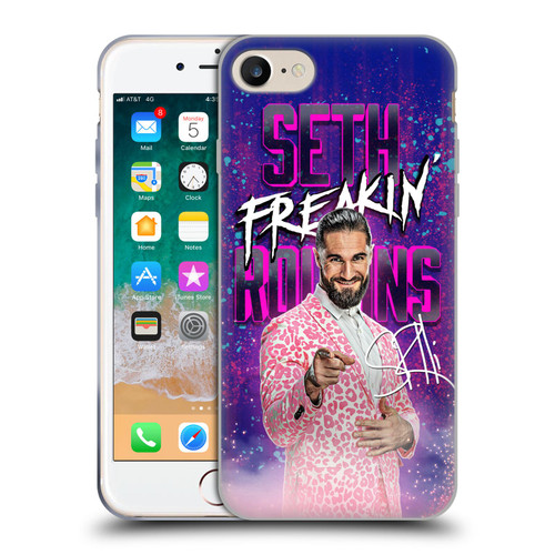 WWE Seth Rollins Seth Freakin' Rollins Soft Gel Case for Apple iPhone 7 / 8 / SE 2020 & 2022