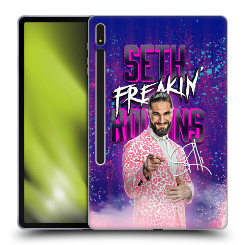 WWE Seth Rollins Seth Freakin' Rollins Soft Gel Case for Samsung Galaxy Tab S8 Plus