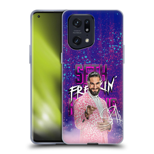 WWE Seth Rollins Seth Freakin' Rollins Soft Gel Case for OPPO Find X5 Pro