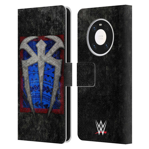 WWE Roman Reigns Distressed Logo Leather Book Wallet Case Cover For Huawei Mate 40 Pro 5G