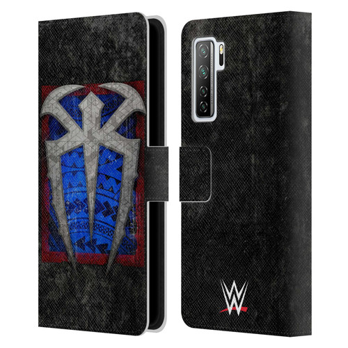 WWE Roman Reigns Distressed Logo Leather Book Wallet Case Cover For Huawei Nova 7 SE/P40 Lite 5G