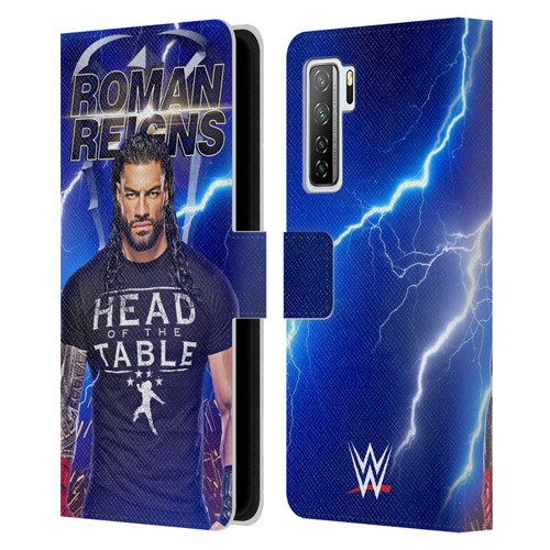 WWE Roman Reigns Lightning Leather Book Wallet Case Cover For Huawei Nova 7 SE/P40 Lite 5G