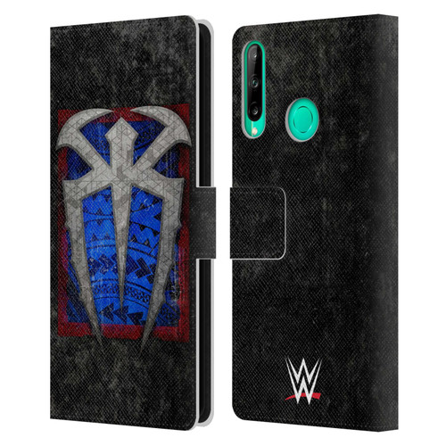 WWE Roman Reigns Distressed Logo Leather Book Wallet Case Cover For Huawei P40 lite E