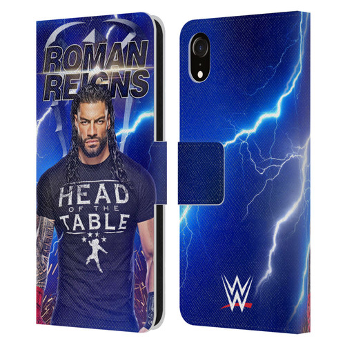 WWE Roman Reigns Lightning Leather Book Wallet Case Cover For Apple iPhone XR