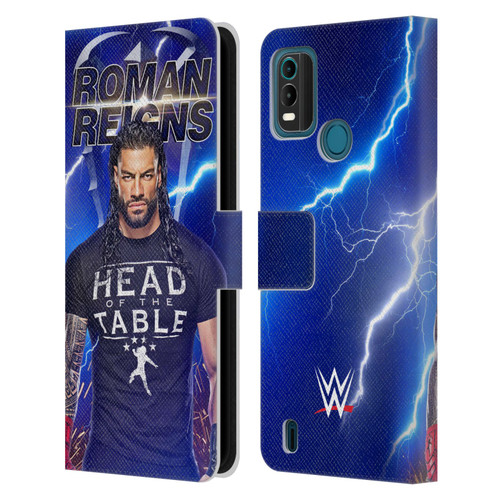 WWE Roman Reigns Lightning Leather Book Wallet Case Cover For Nokia G11 Plus