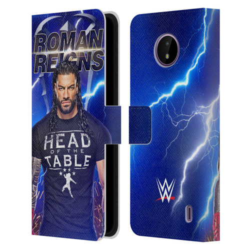 WWE Roman Reigns Lightning Leather Book Wallet Case Cover For Nokia C10 / C20