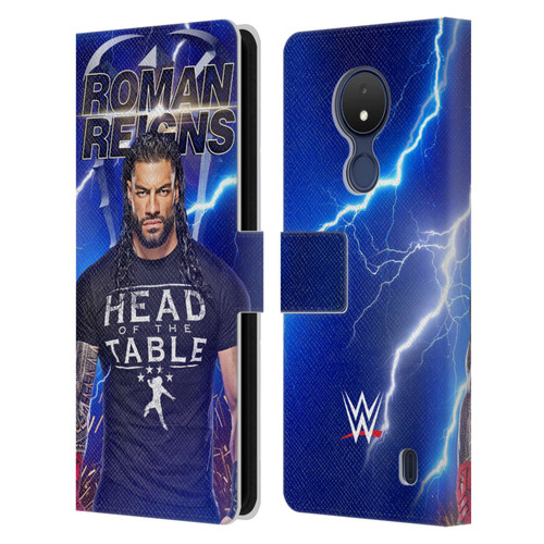 WWE Roman Reigns Lightning Leather Book Wallet Case Cover For Nokia C21