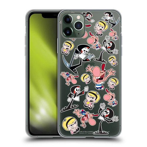 The Grim Adventures of Billy & Mandy Graphics Icons Soft Gel Case for Apple iPhone 11 Pro Max