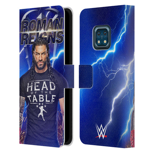 WWE Roman Reigns Lightning Leather Book Wallet Case Cover For Nokia XR20