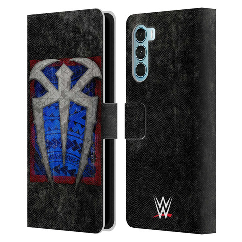 WWE Roman Reigns Distressed Logo Leather Book Wallet Case Cover For Motorola Edge S30 / Moto G200 5G