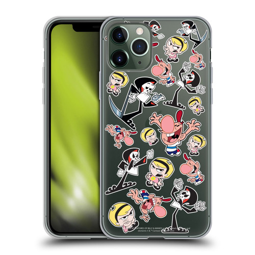 The Grim Adventures of Billy & Mandy Graphics Icons Soft Gel Case for Apple iPhone 11 Pro