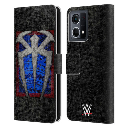 WWE Roman Reigns Distressed Logo Leather Book Wallet Case Cover For OPPO Reno8 4G