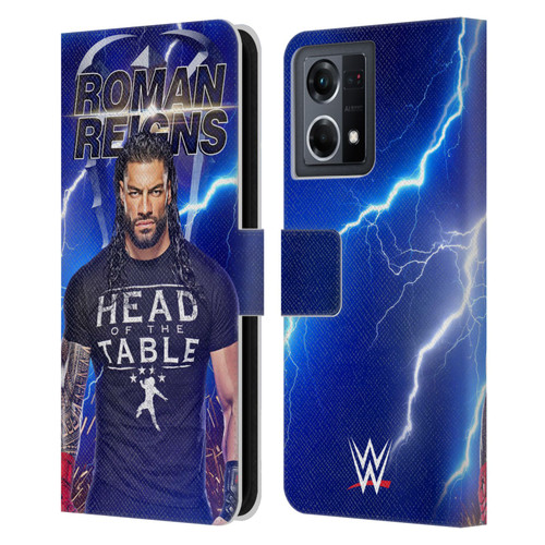 WWE Roman Reigns Lightning Leather Book Wallet Case Cover For OPPO Reno8 4G