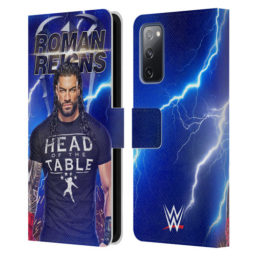 WWE Roman Reigns Lightning Leather Book Wallet Case Cover For Samsung Galaxy S20 FE / 5G