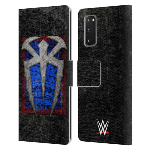 WWE Roman Reigns Distressed Logo Leather Book Wallet Case Cover For Samsung Galaxy S20 / S20 5G