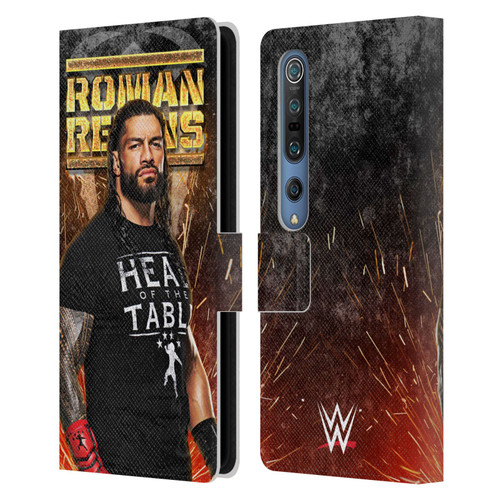 WWE Roman Reigns Grunge Leather Book Wallet Case Cover For Xiaomi Mi 10 5G / Mi 10 Pro 5G