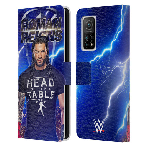 WWE Roman Reigns Lightning Leather Book Wallet Case Cover For Xiaomi Mi 10T 5G