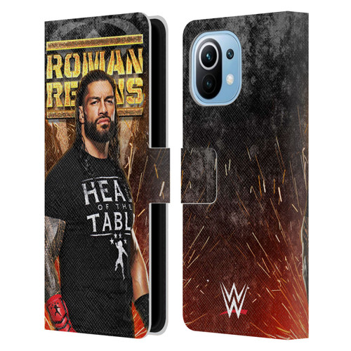 WWE Roman Reigns Grunge Leather Book Wallet Case Cover For Xiaomi Mi 11