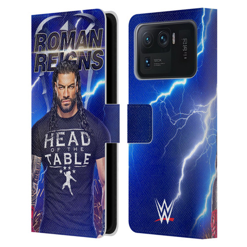 WWE Roman Reigns Lightning Leather Book Wallet Case Cover For Xiaomi Mi 11 Ultra