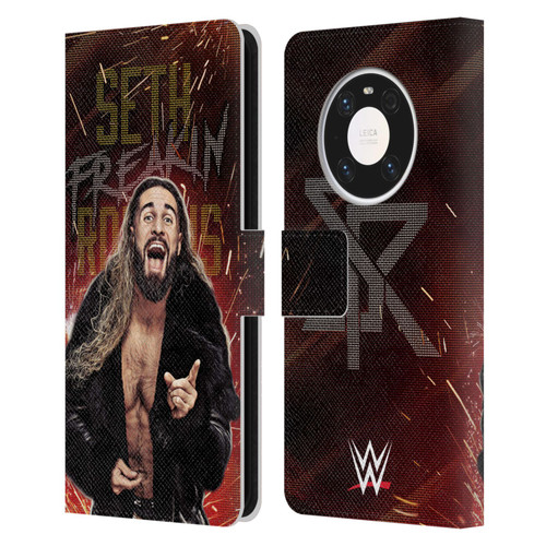 WWE Seth Rollins LED Leather Book Wallet Case Cover For Huawei Mate 40 Pro 5G