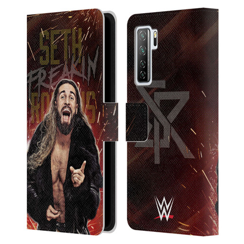 WWE Seth Rollins LED Leather Book Wallet Case Cover For Huawei Nova 7 SE/P40 Lite 5G