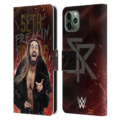 WWE Seth Rollins LED Leather Book Wallet Case Cover For Apple iPhone 11 Pro Max