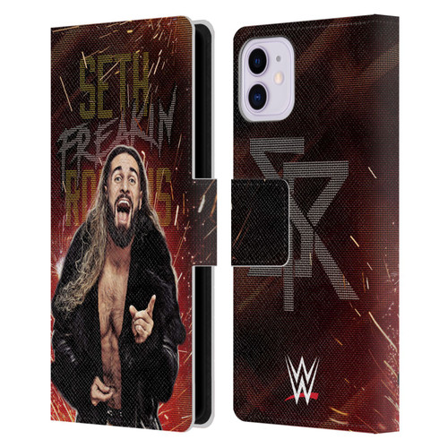 WWE Seth Rollins LED Leather Book Wallet Case Cover For Apple iPhone 11