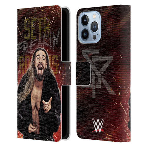 WWE Seth Rollins LED Leather Book Wallet Case Cover For Apple iPhone 13 Pro Max
