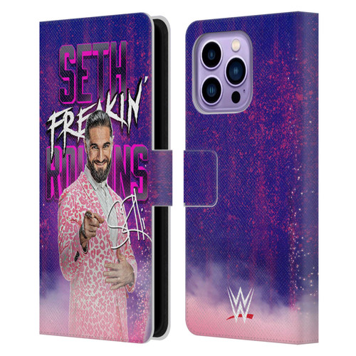 WWE Seth Rollins Seth Freakin' Rollins Leather Book Wallet Case Cover For Apple iPhone 14 Pro Max