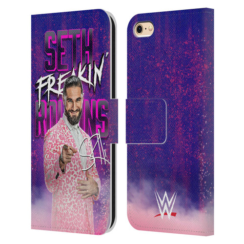WWE Seth Rollins Seth Freakin' Rollins Leather Book Wallet Case Cover For Apple iPhone 6 / iPhone 6s