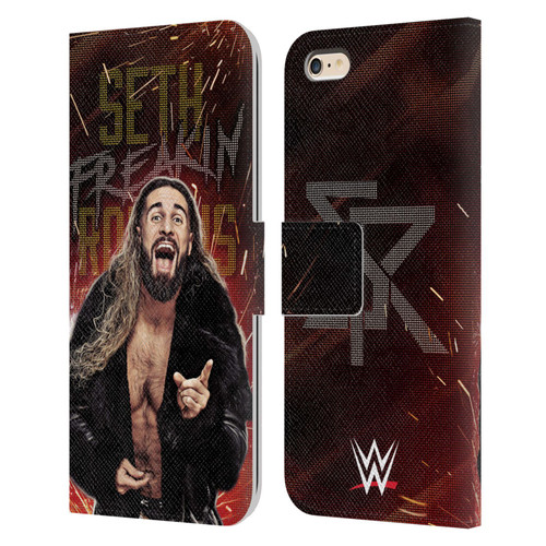 WWE Seth Rollins LED Leather Book Wallet Case Cover For Apple iPhone 6 Plus / iPhone 6s Plus