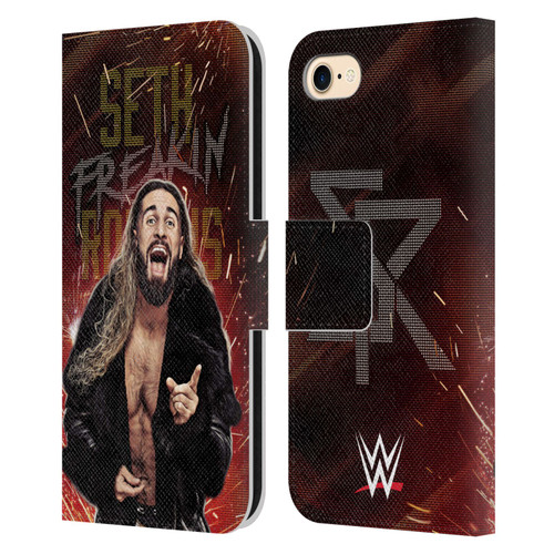 WWE Seth Rollins LED Leather Book Wallet Case Cover For Apple iPhone 7 / 8 / SE 2020 & 2022