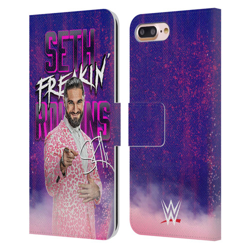 WWE Seth Rollins Seth Freakin' Rollins Leather Book Wallet Case Cover For Apple iPhone 7 Plus / iPhone 8 Plus