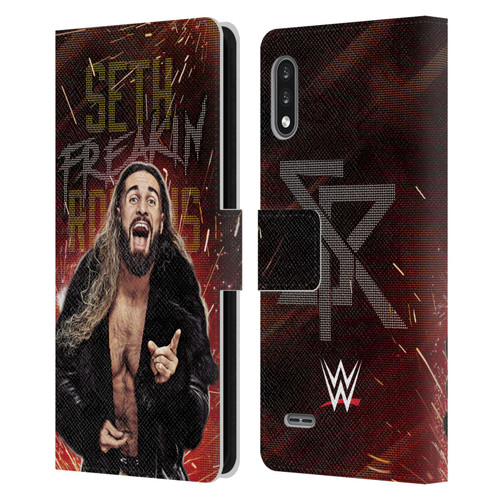 WWE Seth Rollins LED Leather Book Wallet Case Cover For LG K22