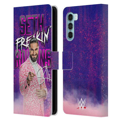WWE Seth Rollins Seth Freakin' Rollins Leather Book Wallet Case Cover For Motorola Edge S30 / Moto G200 5G