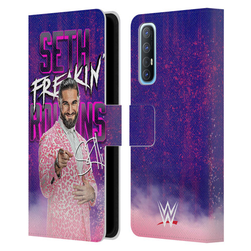 WWE Seth Rollins Seth Freakin' Rollins Leather Book Wallet Case Cover For OPPO Find X2 Neo 5G