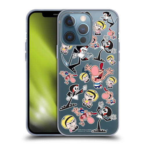 The Grim Adventures of Billy & Mandy Graphics Icons Soft Gel Case for Apple iPhone 13 Pro