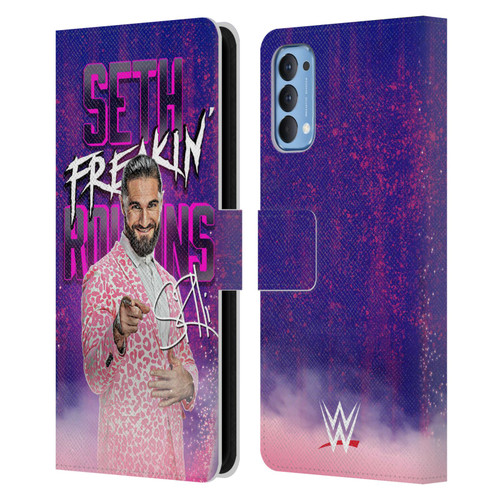 WWE Seth Rollins Seth Freakin' Rollins Leather Book Wallet Case Cover For OPPO Reno 4 5G