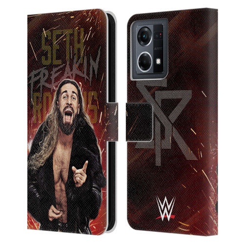 WWE Seth Rollins LED Leather Book Wallet Case Cover For OPPO Reno8 4G