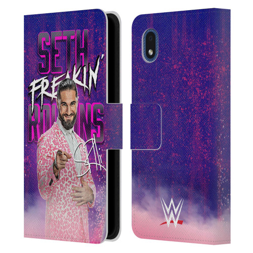 WWE Seth Rollins Seth Freakin' Rollins Leather Book Wallet Case Cover For Samsung Galaxy A01 Core (2020)