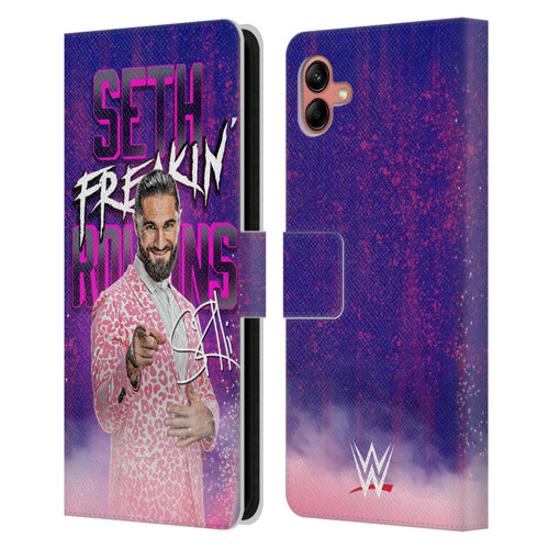 WWE Seth Rollins Seth Freakin' Rollins Leather Book Wallet Case Cover For Samsung Galaxy A04 (2022)