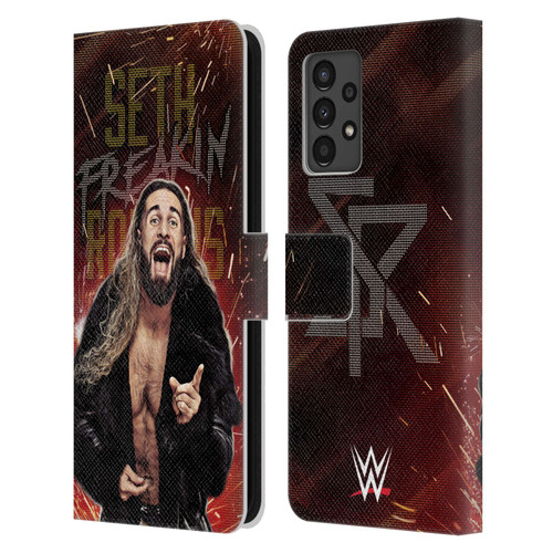 WWE Seth Rollins LED Leather Book Wallet Case Cover For Samsung Galaxy A13 (2022)