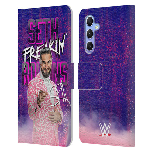 WWE Seth Rollins Seth Freakin' Rollins Leather Book Wallet Case Cover For Samsung Galaxy A34 5G