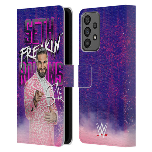 WWE Seth Rollins Seth Freakin' Rollins Leather Book Wallet Case Cover For Samsung Galaxy A73 5G (2022)