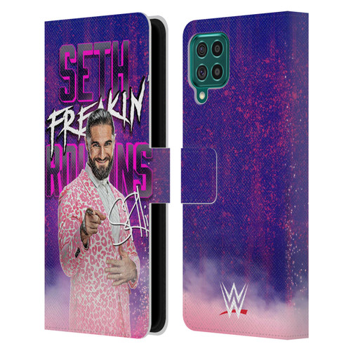 WWE Seth Rollins Seth Freakin' Rollins Leather Book Wallet Case Cover For Samsung Galaxy F62 (2021)