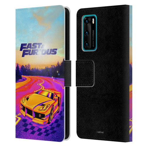 Fast & Furious Franchise Fast Fashion Colourful Car Leather Book Wallet Case Cover For Huawei P40 5G