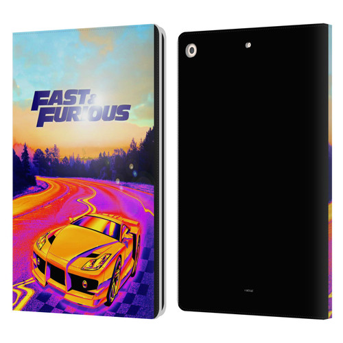 Fast & Furious Franchise Fast Fashion Colourful Car Leather Book Wallet Case Cover For Apple iPad 10.2 2019/2020/2021