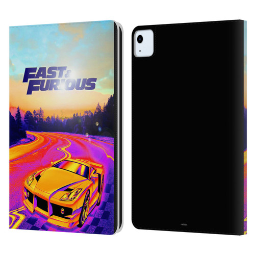 Fast & Furious Franchise Fast Fashion Colourful Car Leather Book Wallet Case Cover For Apple iPad Air 2020 / 2022