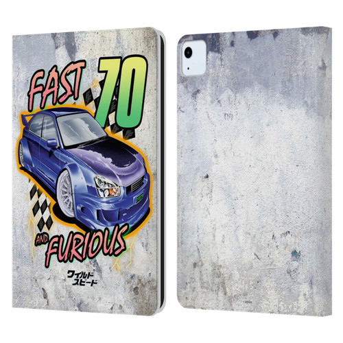 Fast & Furious Franchise Fast Fashion Grunge Retro Leather Book Wallet Case Cover For Apple iPad Air 2020 / 2022