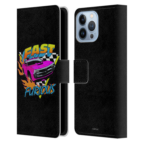 Fast & Furious Franchise Fast Fashion Car In Retro Style Leather Book Wallet Case Cover For Apple iPhone 13 Pro Max